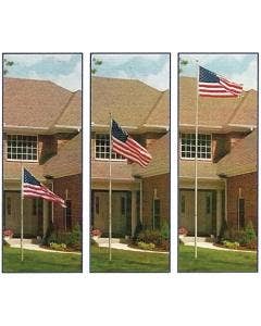 Outdoor Telescoping Flagpole with U.S. Flag