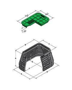 Carson 2436 Jumbo Rectangular Valve Box